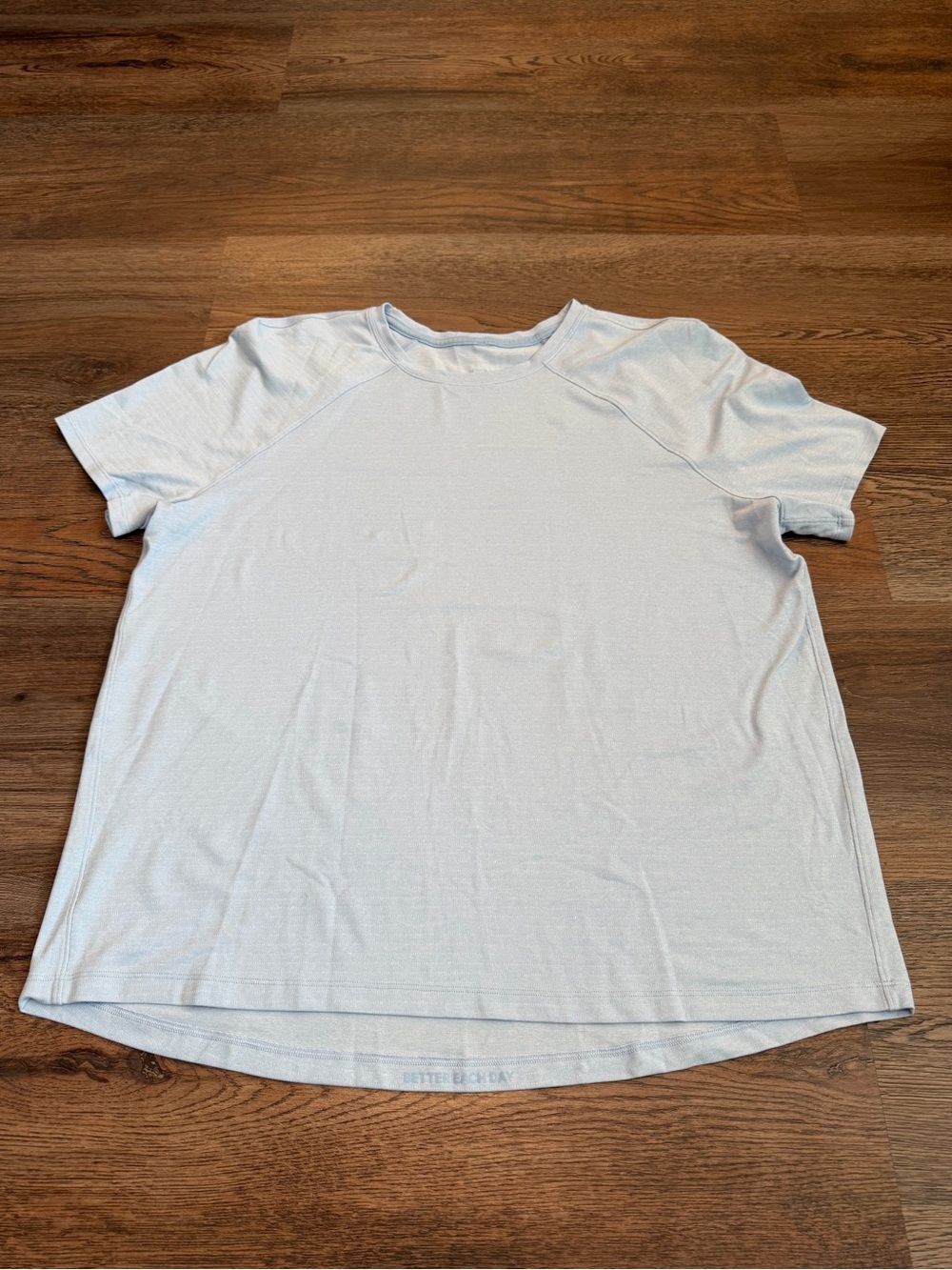 lululemon athletica Light Blue Short Sleeve Tee